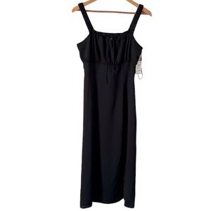 Bar III Deep Black Midi Dress Size Medium NWT